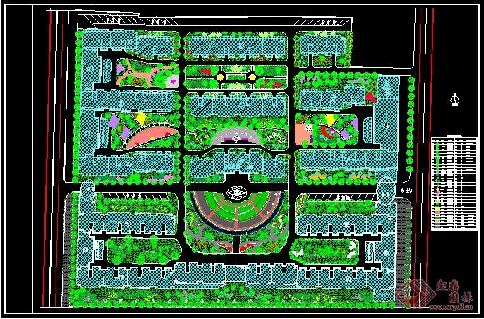 小区规划绿化设计图纸的下载地址,园林方案设计,居住区,园林景观设计