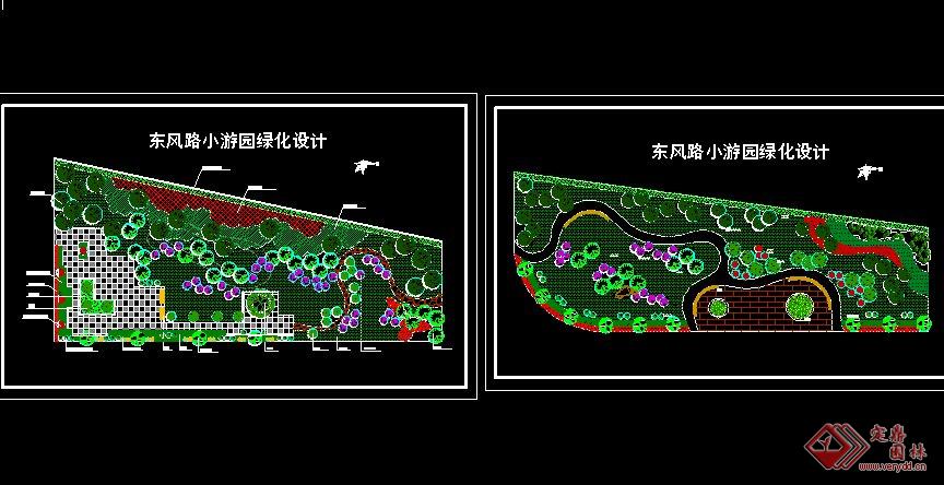 小游园绿化设计平面图