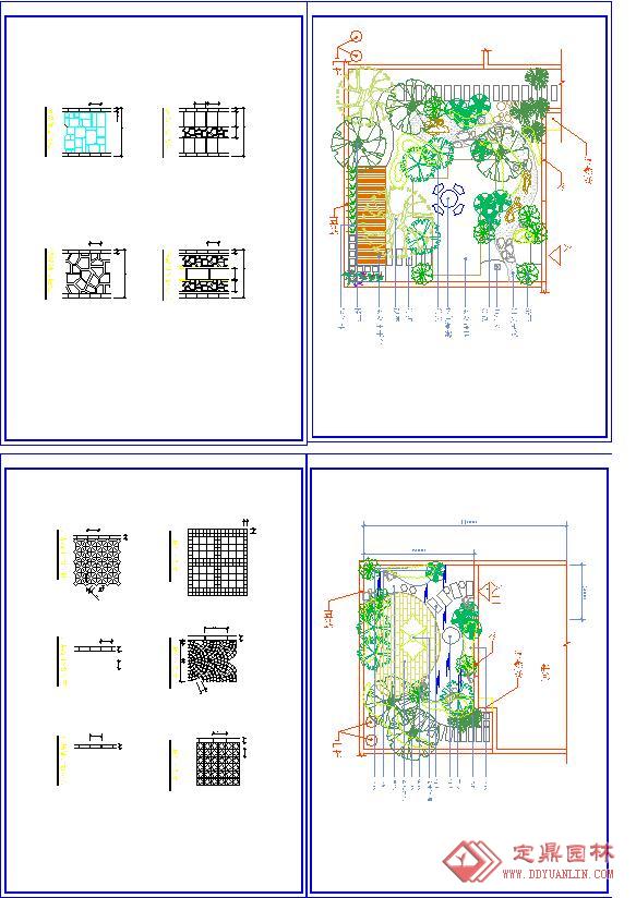 私家花园景观图纸