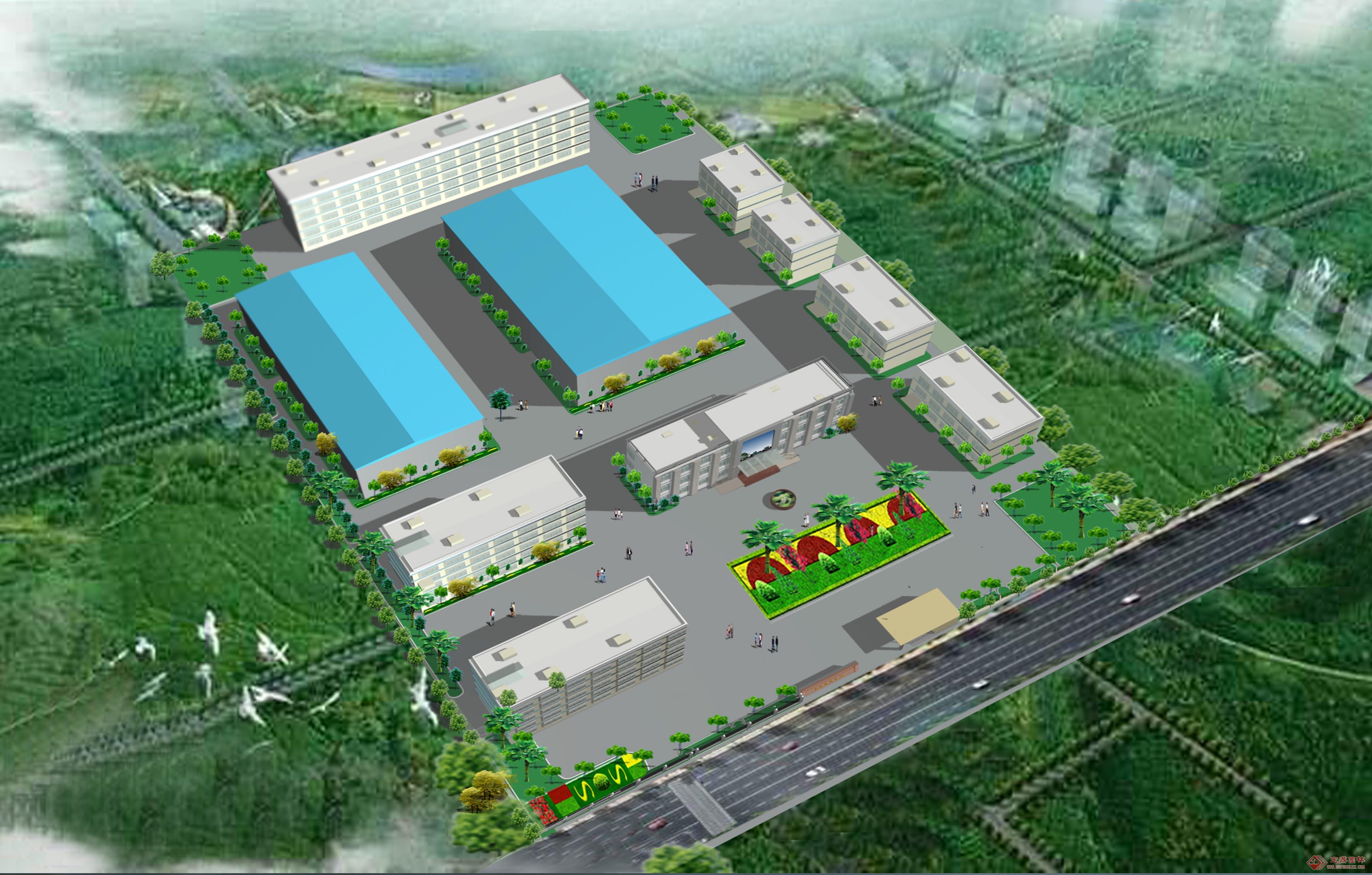 乳制品工厂绿化规划景观种植设计鸟瞰图表现|空间|景观设计|吴和中设计师 - 原创作品 - 站酷 (ZCOOL)