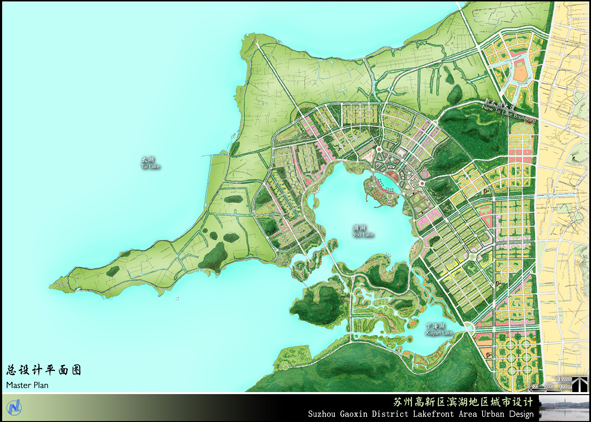 苏州高新区滨湖地区城市设计平面图