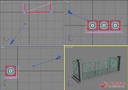 阳台护栏效果图3D模型