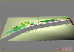 京江桥运河绿带3D模型