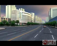 某城市大型公建环境动画视频