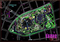 上海浦东中央公园规划总平面图