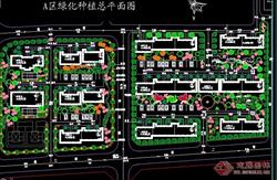 某小区绿化种植总平面图