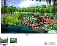 河道绿化设计效果图