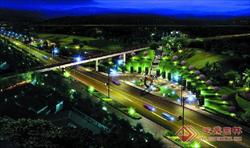 高速公路夜景效果图