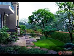 别墅私家庭院（私家花园）景观设计效果图PSD源文件