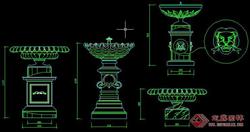 喷泉CAD建筑图块