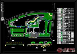某办公楼环境绿化设计方案CAD总图