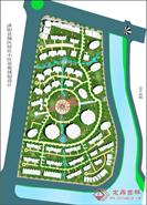 沐阳县城区居住小区景观规划设计方案总平面图PSD源文件