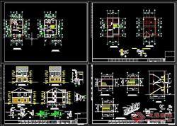 私家住宅设计建筑图CAD图纸