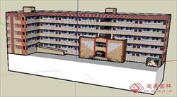 技术学院教学楼模型