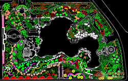 环湖公园绿化设计